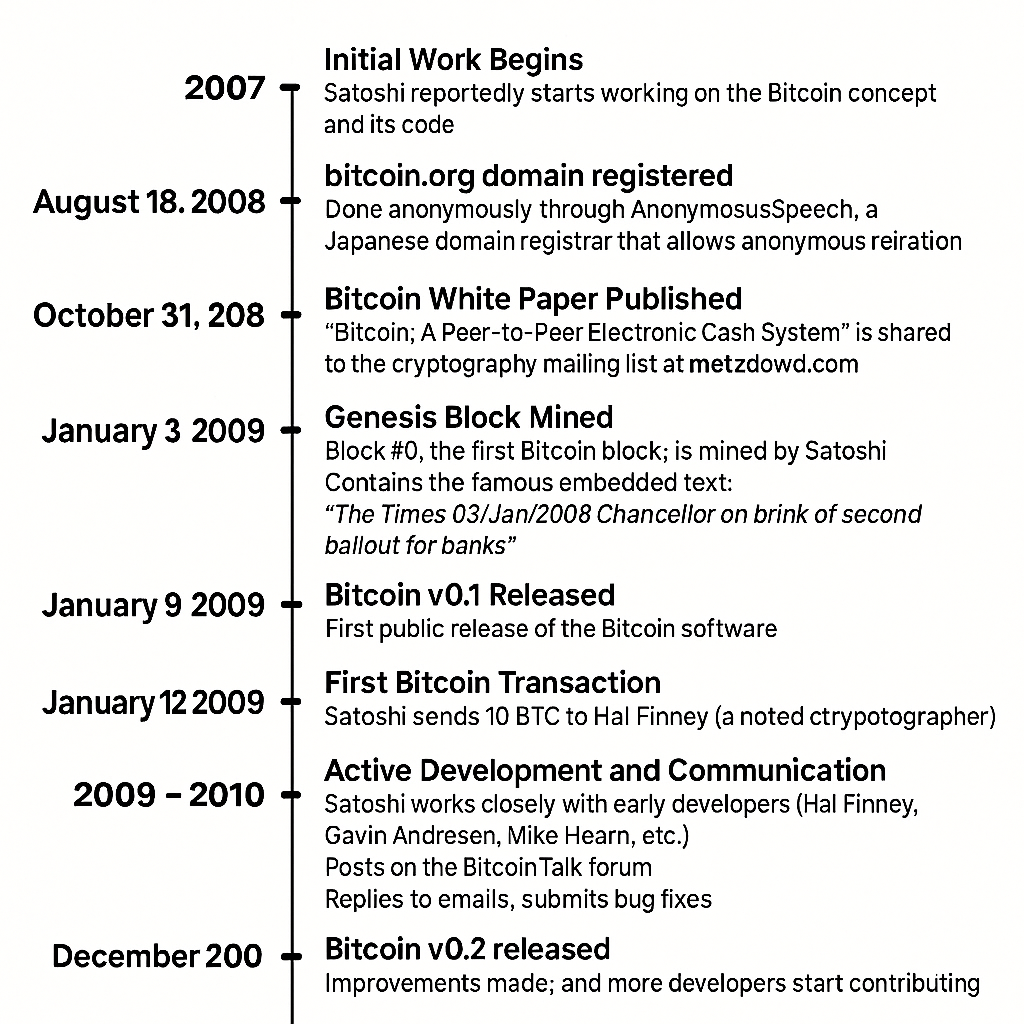 Chronologie Le Mystere De Satoshi Nakamoto