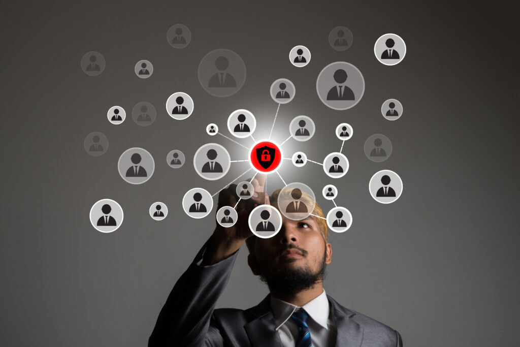 young businessman pointing digital people icon net 2025 10 16 11 47 27 utc