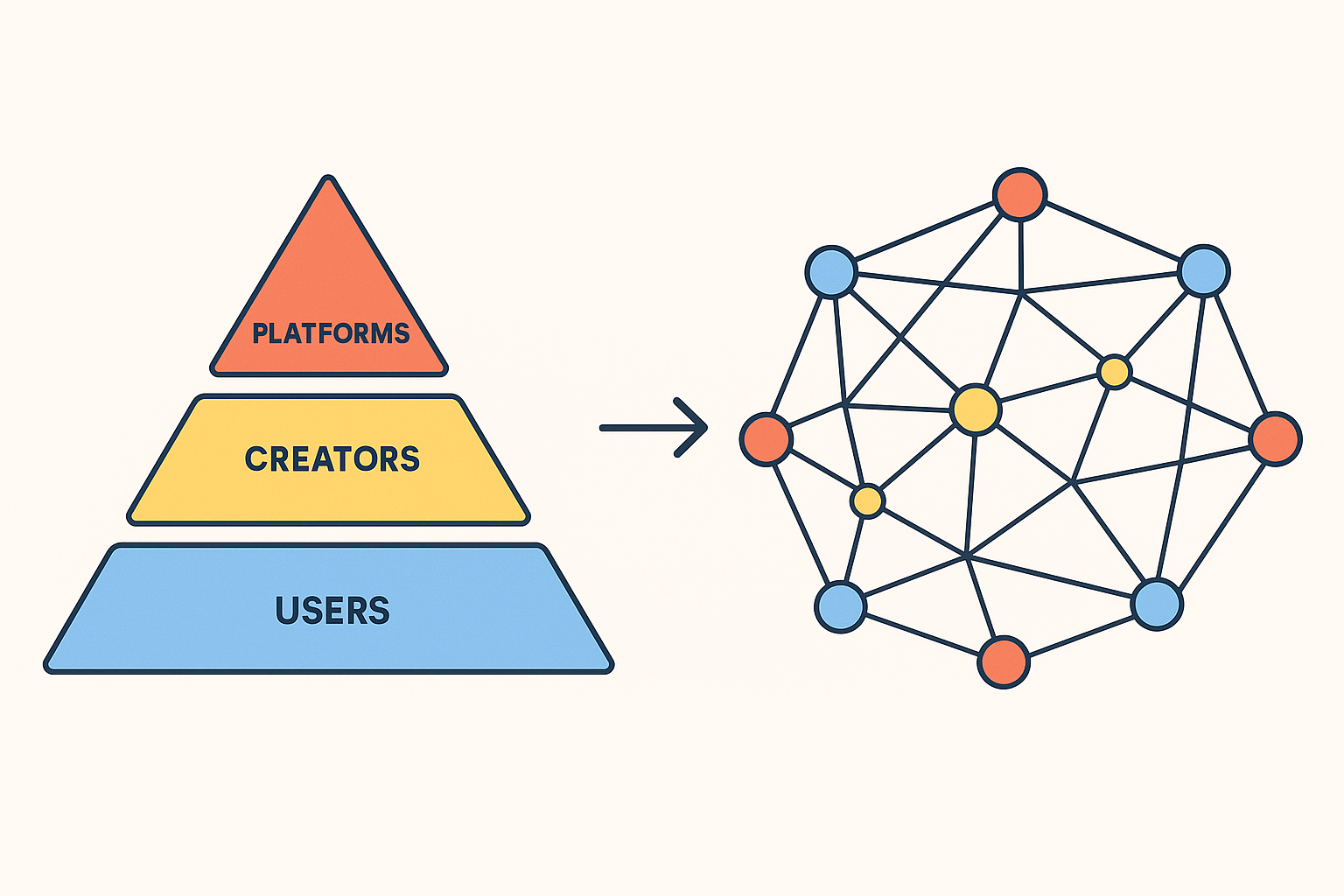 From A Pyramid To A Network
