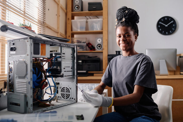 Female Repair Person Posing At Her Workplace 2025 02 10 09 49 48 Utc 768x512