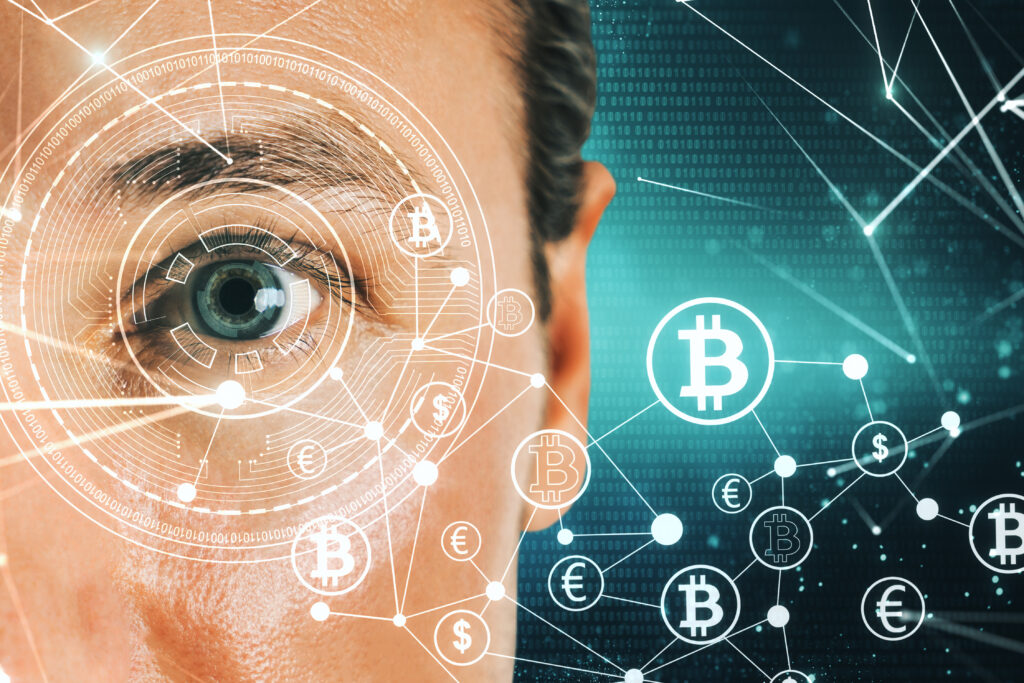 portrait of young businesswoman face with digital 2025 10 15 02 29 11 utc