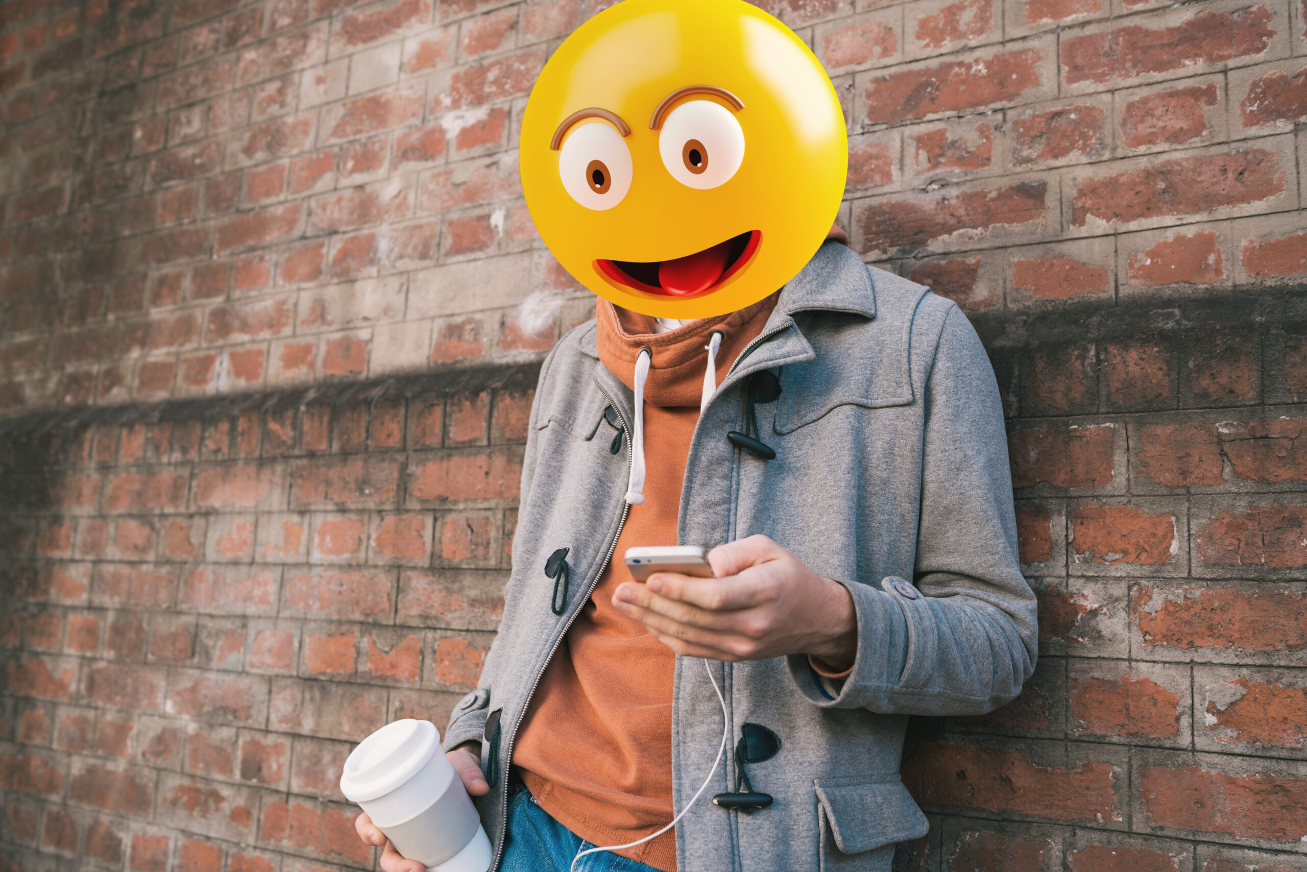 emoji head man using a smartphone emoji concept 2025 10 17 03 45 42 utc