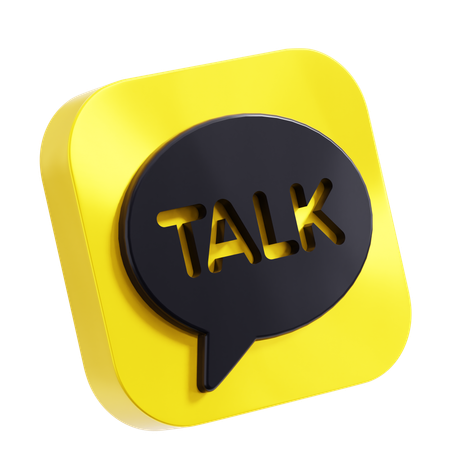 free kakaotalk 3d icon download in png blend fbx gltf file formats chatting kakao social media logo brand apps pack logos icons 9449874