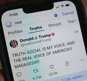 donald trump post truth social media