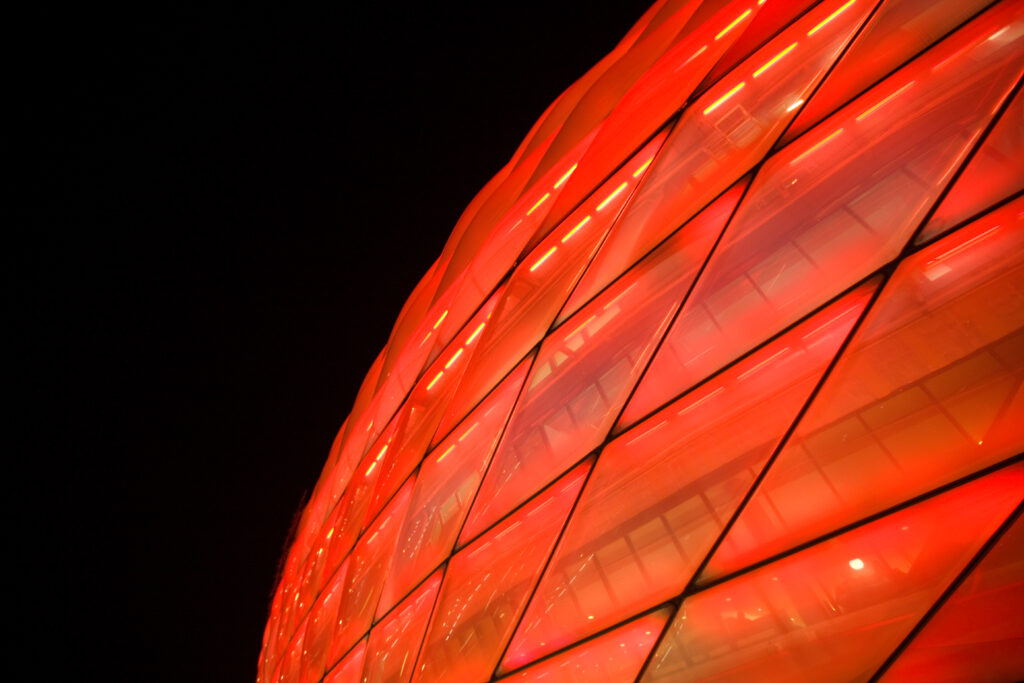 detail of illuminated allianz arena soccer stadiu 2026 01 11 09 35 34 utc