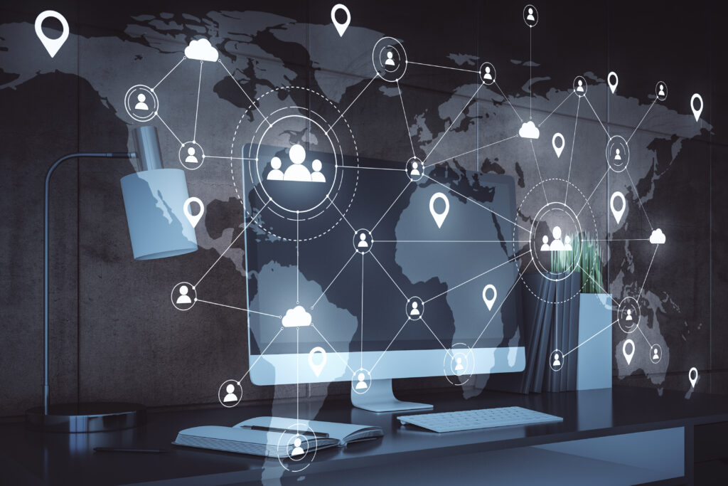 remote work and social media network hologram on s 2026 01 11 08 33 28 utc