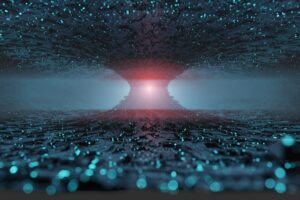 sci fi futuristic fantasy strange alien structure, 3d rendering